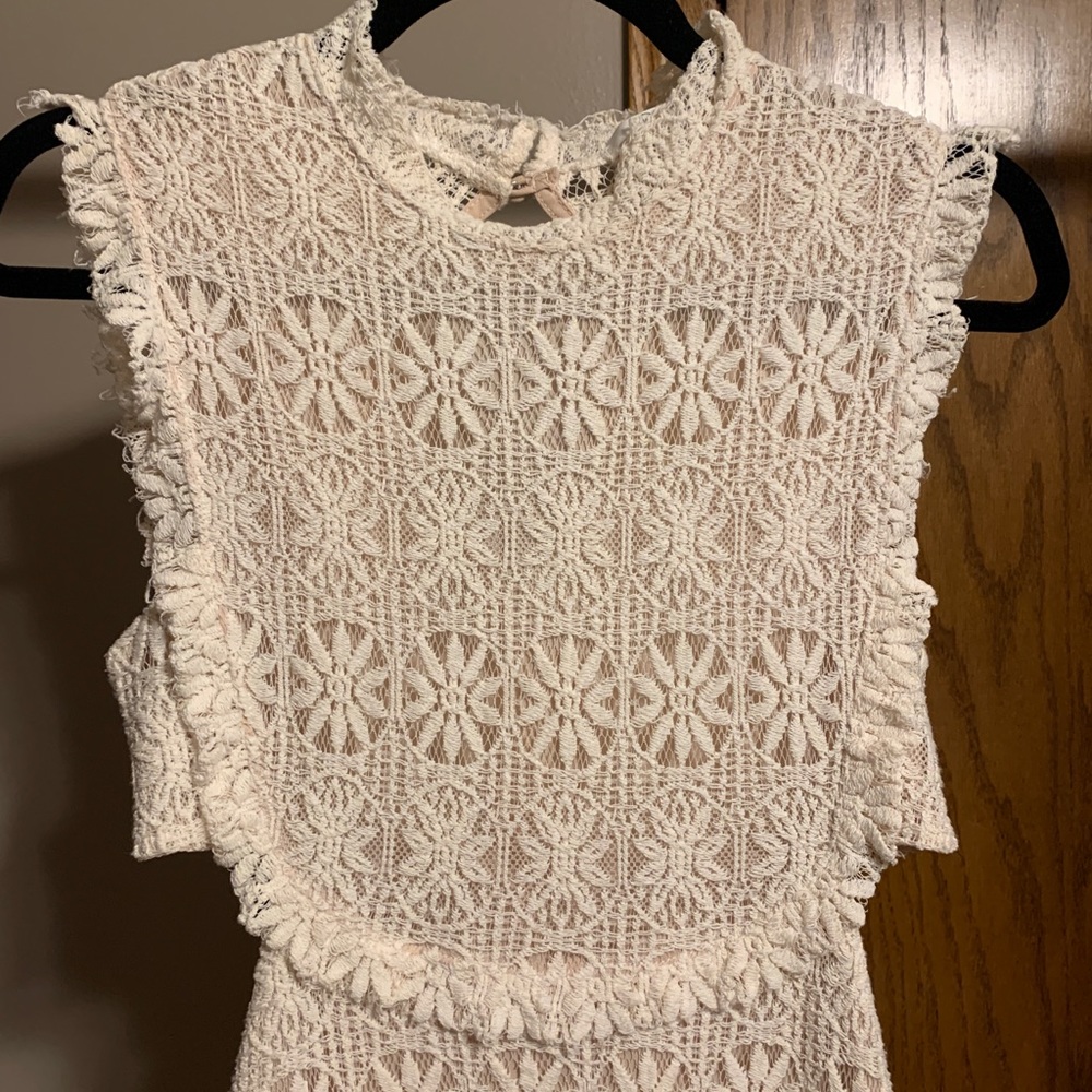 BP Cream Lace Mini Dress - Picture 2 of 4